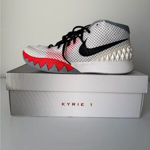 Nike Kyrie 1 Infrared Red (MENS) Basketball Sneakers - White, Red, Black